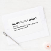 Genomics Research - Funny Definition Rechteckiger Aufkleber (Umschlag)