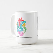 Genomik Single Zellherz Kaffeetasse (Vorderseite Links)