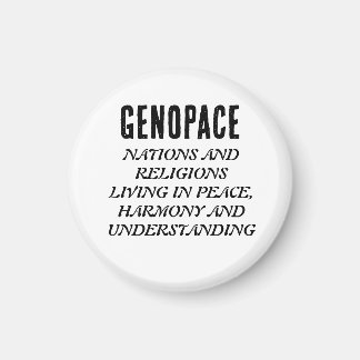 GENOPACE Nationen und Religionen leben in Frieden. Magnet