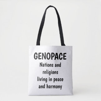 GENOPACE Nationen und Religionen leben in Frieden Tasche