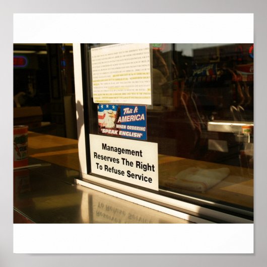 Genos Cheesesteaks beim Bestellen sprechen Englisc Poster (Vorne)