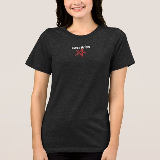 Genossen Tri-Blend Shirt (Vorderseite)