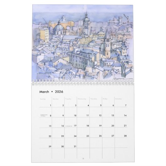 Genova Calendar 2026 Kalender (Mär 2026)