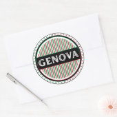 Genova City Pride Emblem – Italian Identity Runder Aufkleber (Umschlag)