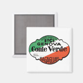 Genova Conte Verde Gepäcksiegel Magnet (Vorderseite/Rückseite)