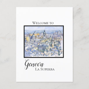 Genova la superba feiertagspostkarte