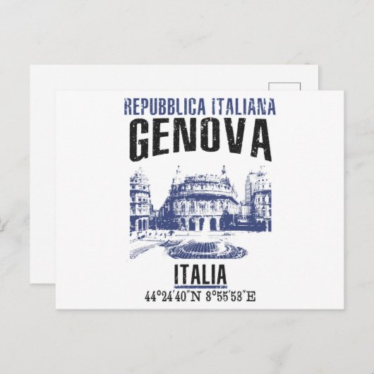 Genova Postkarte (Vorne/Hinten)