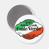 GenovaConteVerde Magnet (Vorderseite/Rückseite)