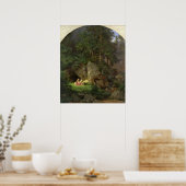 Genoveva in der Holzaufbereitung, 1839-41 Poster (Küche)