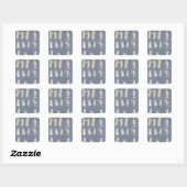 Genre Scene Quadratischer Aufkleber (Blatt)