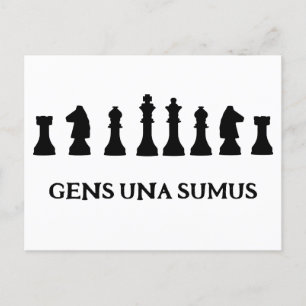 GENS UNA SUMUS POSTKARTE
