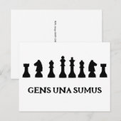 GENS UNA SUMUS POSTKARTE (Vorne/Hinten)