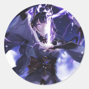 Genshin Impact Baal #1 Runder Aufkleber