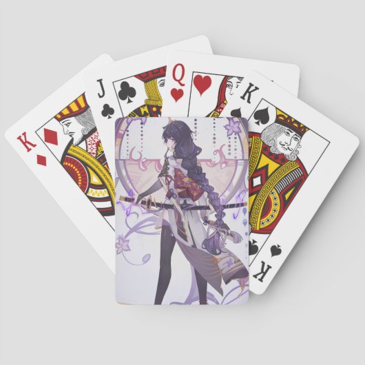 Genshin Impact Baal Sakura Blätter Spielkarten (Rückseite)