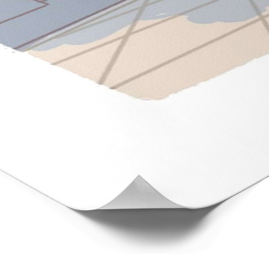 Genshin Impact Chibi A Date Childe und Zhongli Poster (Ecke)