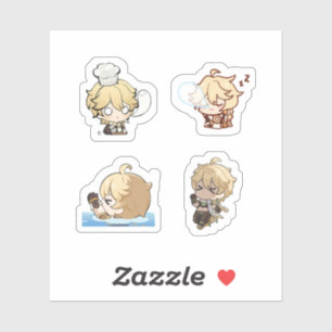 Genshin Impact Chibi Aether Sticker-Set Aufkleber