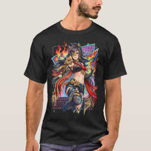Genshin Impact Dehya Vaporwave-Ästhetik T-Shirt