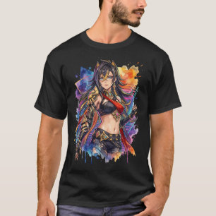 Genshin Impact Dehya Vaporwave-Ästhetik T-Shirt
