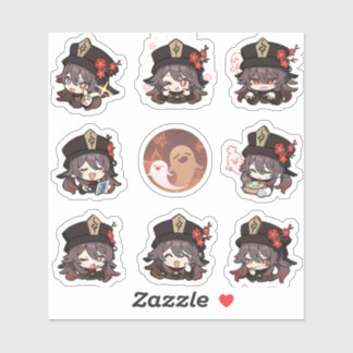 Genshin Impact: Hu Tao Stickers Aufkleber