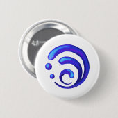 Genshin Impact - Hydro Button (Vorne & Hinten)