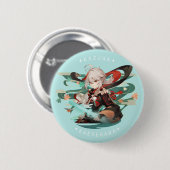 Genshin Impact: Kazuha Kaedehara-Abzeichen Button (Vorne & Hinten)