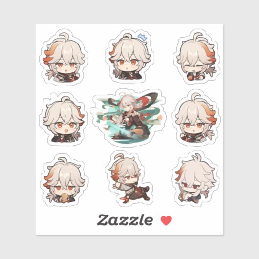 Genshin Impact: Kazuha Kaedehara Stickers Aufkleber (Blatt)