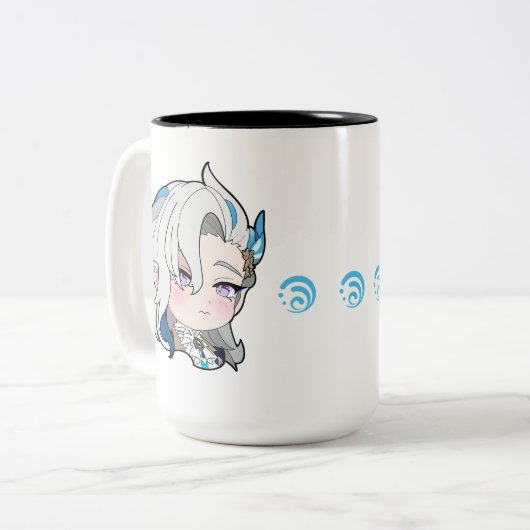 GENSHIN IMPACT NEUVILLETTE Chibi Zweifarbige Tasse (Vorderseite Links)