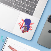 Genshin Impact Raiden Shogun Ei Aufkleber (Laptop mit iPhone)