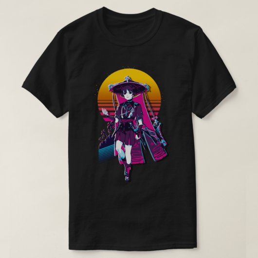 Genshin Impact - Scaramouche 80er retro T-Shirt (Design vorne)