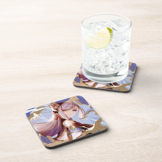 Genshin Impact Shenhe Getränkeuntersetzer (Rechte Seite)