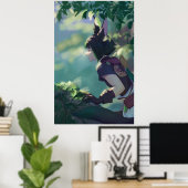 Genshin Impact Tighnari Natur Poster (Heimbüro)
