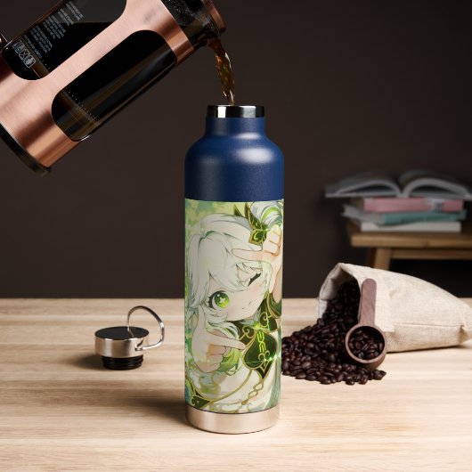 Genshin Impact Trinkflasche (Kaffee (gedreht))
