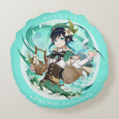 Genshin Impact: Venti Anemo Archon Rundes Kissen (Rückseite)