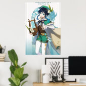 Genshin Impact Venti Poster (Heimbüro)