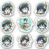 Genshin Impact Venti Stickers Aufkleber (Vorderseite)
