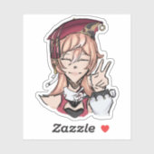 Genshin Impact Yanfei (grobe Skizze) Aufkleber (Blatt)