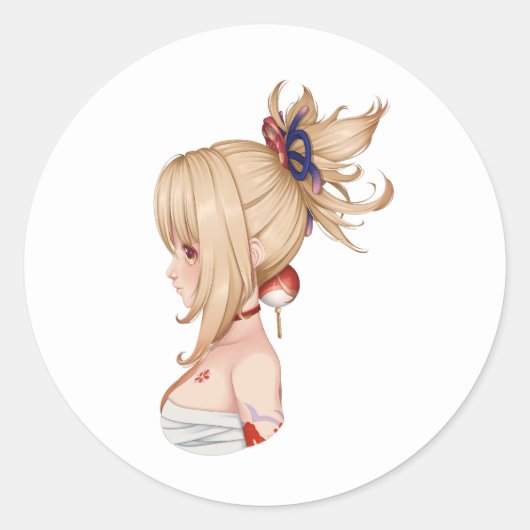Genshin Impact: Yoimiya Sticker (fanart) (Vorderseite)