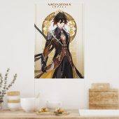 Genshin Impact Zhongli Poster (Küche)