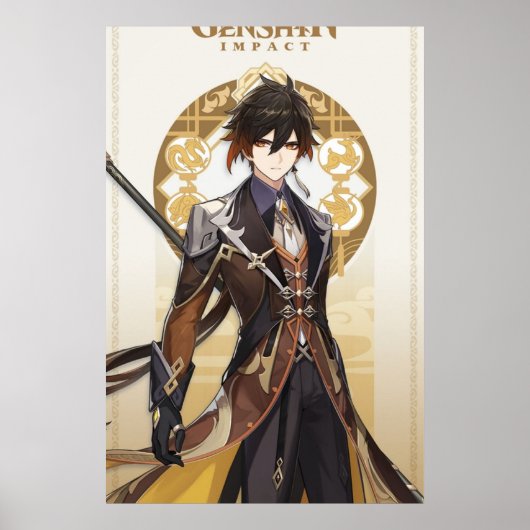 Genshin Impact Zhongli Poster (Vorne)