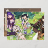 Genshin Postcard [2nd Aniv] Postkarte (Vorne/Hinten)