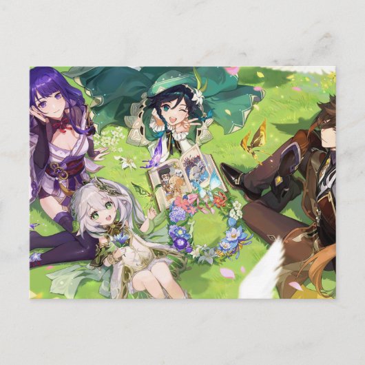 Genshin Postcard [2nd Aniv] Postkarte (Vorderseite)