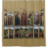 Gent Altarpiece (Detail), Van Eyck Brothers Duschvorhang (Vorderseite)