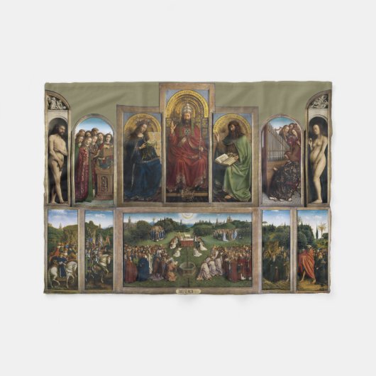 Gent Altarpiece (Detail), Van Eyck Brothers Fleecedecke (Vorderseite (Horizontal))