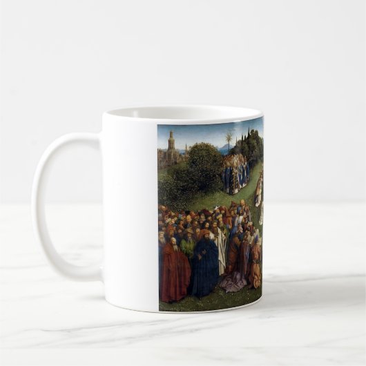 Gent Altarpiece (Detail), Van Eyck Brothers Kaffeetasse (Links)