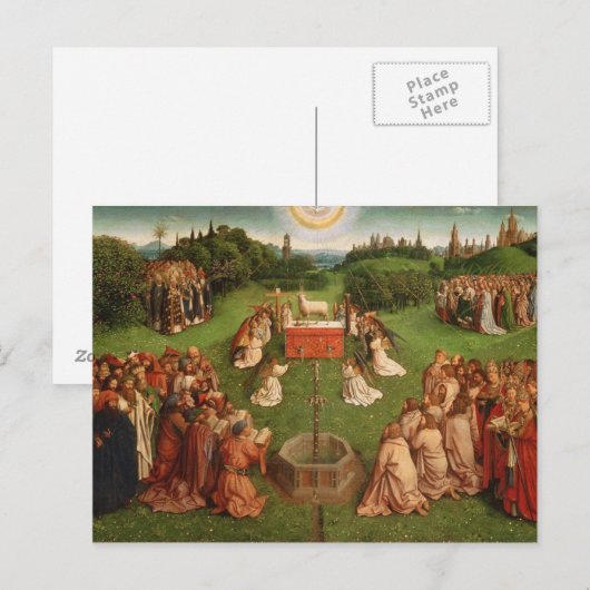 Gent Altarpiece Postkarte (Vorne/Hinten)
