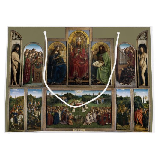 Gent Altarpiece, Van Eyck Brothers Große Geschenktüte (Vorderseite)