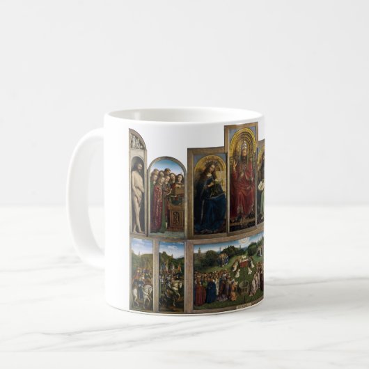 Gent Altarpiece, Van Eyck Brothers Kaffeetasse (Vorderseite Links)