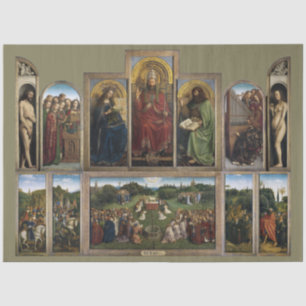 Gent Altarpiece, Van Eyck Brothers Seidenpapier