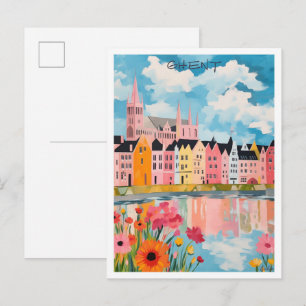 Gent Belgien Kunst Reise Postkarte