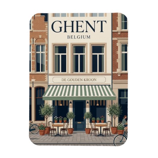 Gent, Belgien Magnet (Vertikal)